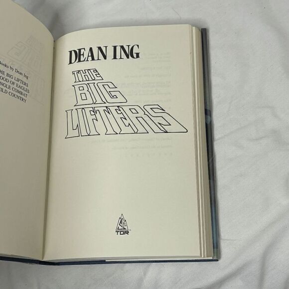 The Big Lifters Dean Ing 1st Edition 1st Printing Sci-Fi Ship Building Fun Read - Picture 5 of 7